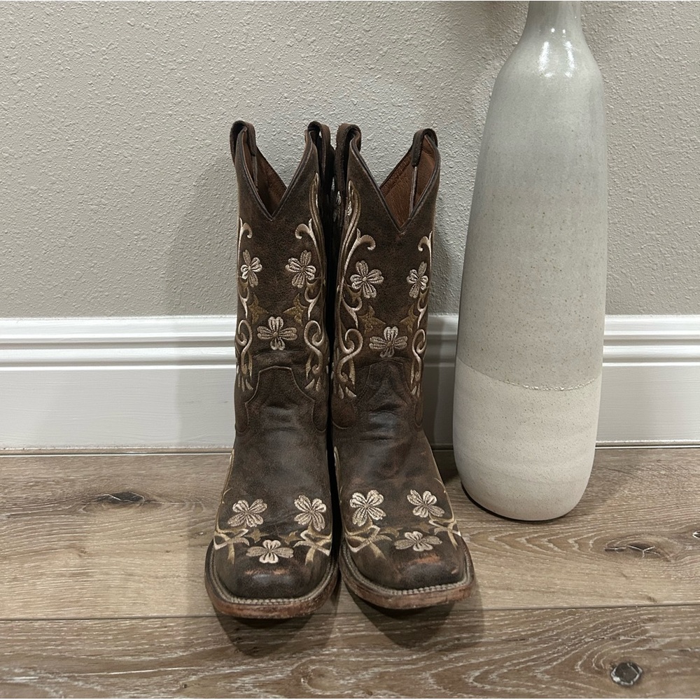 Dan post floral cowgirl boots